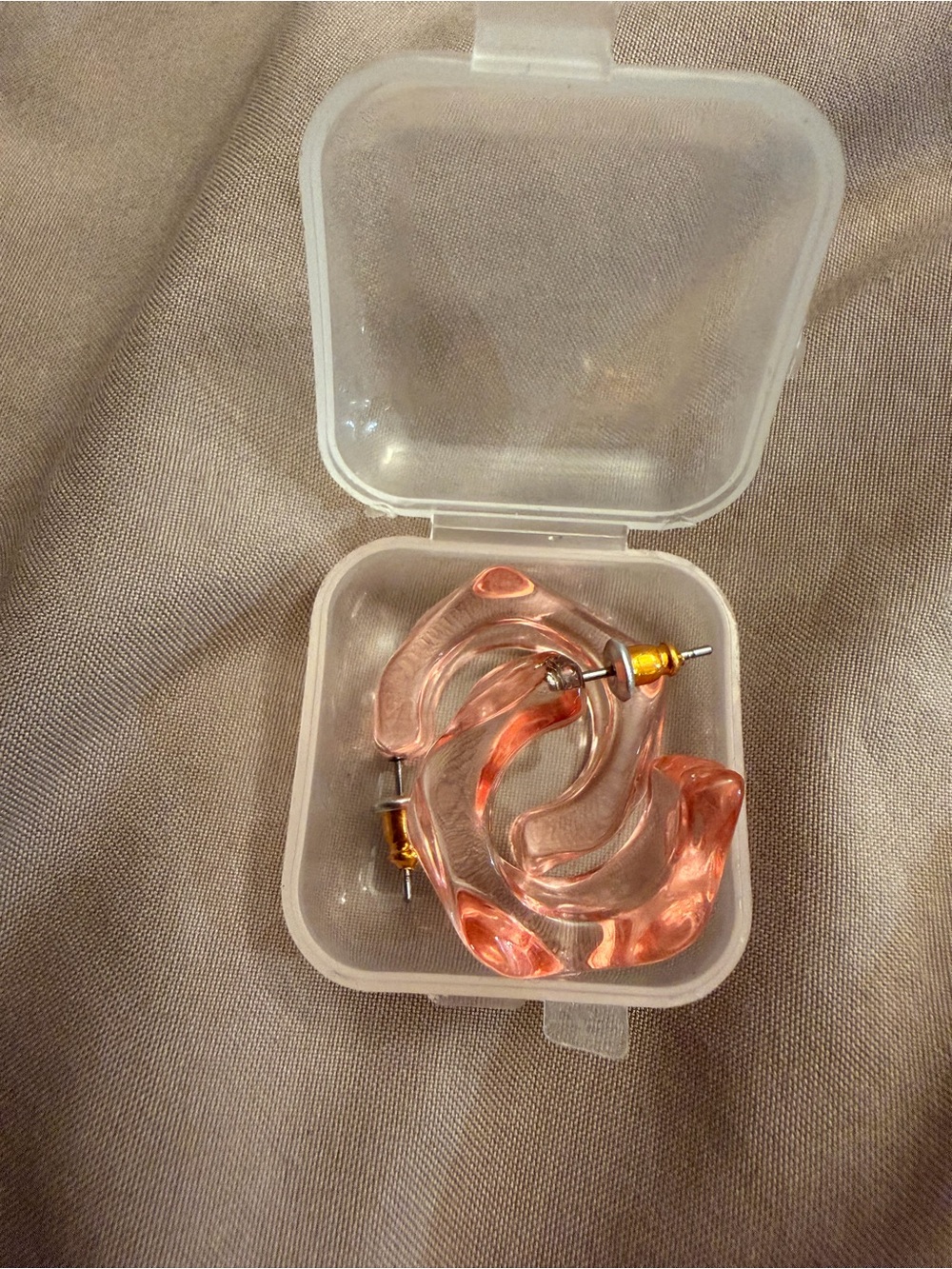 Pink earrings